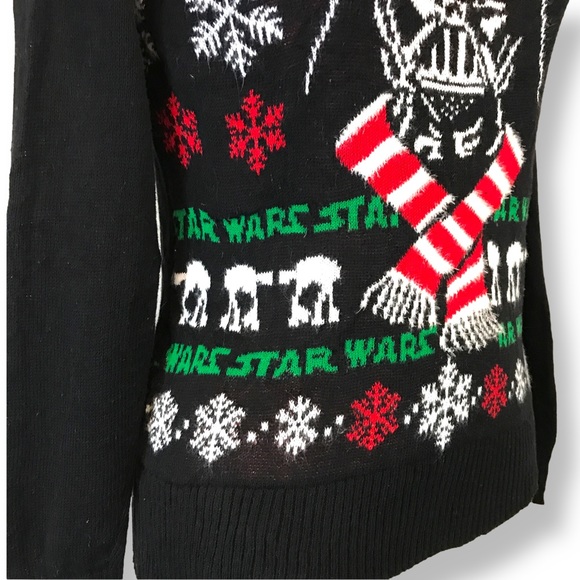 Women's Size XS Black STAR WARS Darth Vader In A Scarf Lucus Film LTD - Picture 4 of 11